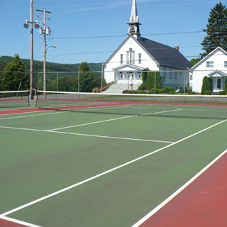 Terrain de tennis double