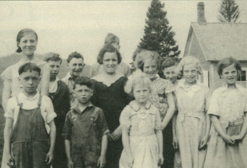 Élèves de l’école Andrews District #1 1933