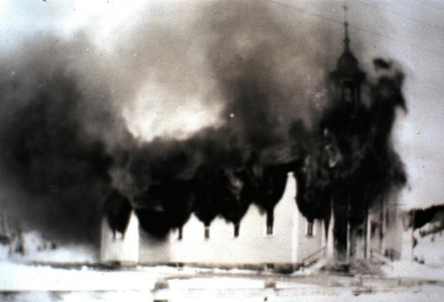 Incendie de l’église le 7 mars 1950