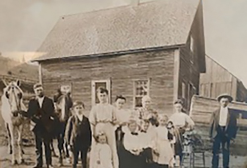 Famille Freeman Howe et Caroline Ellingwood  Hereford Hill (125, chemin Cunnington) 1915  