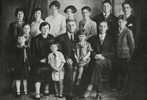 Famille Moïse Riendeau et Rosa Duranleau vers 1925